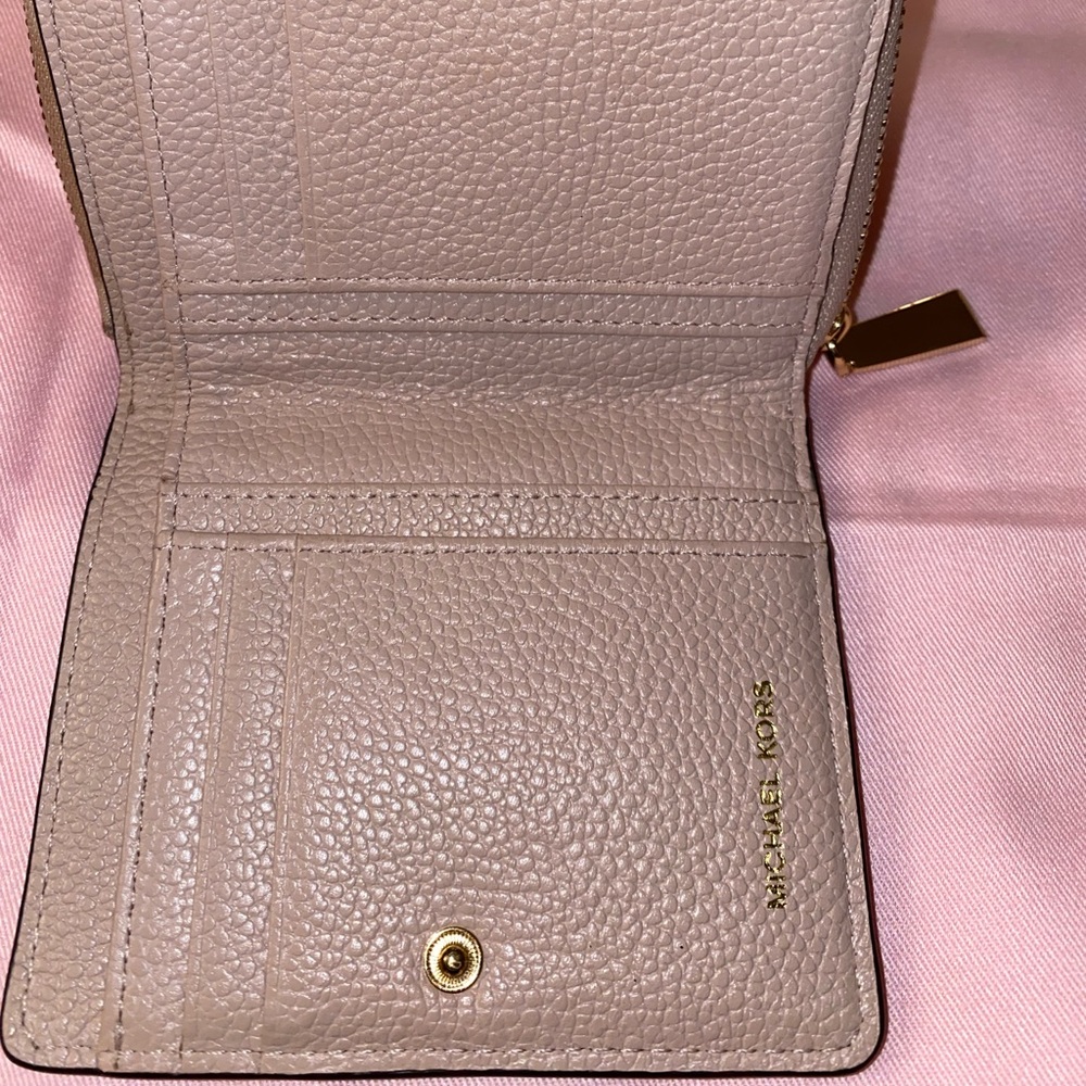 Michael Kors bifold wallet with zip coin purse!